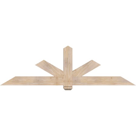Ekena Millwork Kennewick Smooth Timber Gable Bracket, Douglas Fir, 84"W x 24"H x 3 1/2"D x 5 1/2"F, 7/12 Pitch GBW084X24X0406KEN00SDF